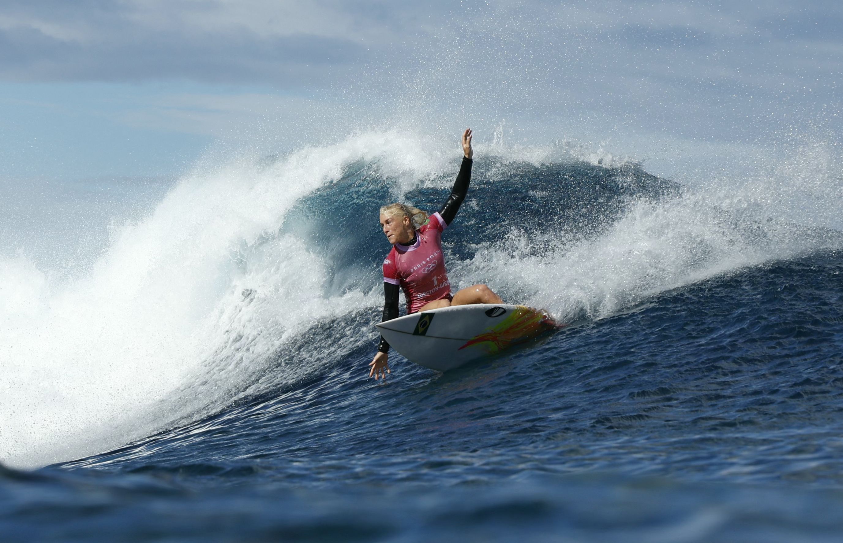 Paris 2024: Tatiana Weston-Webb supera nicaraguense e avança no Surfe Feminino