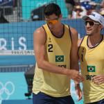 Vôlei de Praia: André e George são superados por cubanos nos Jogos Olímpicos