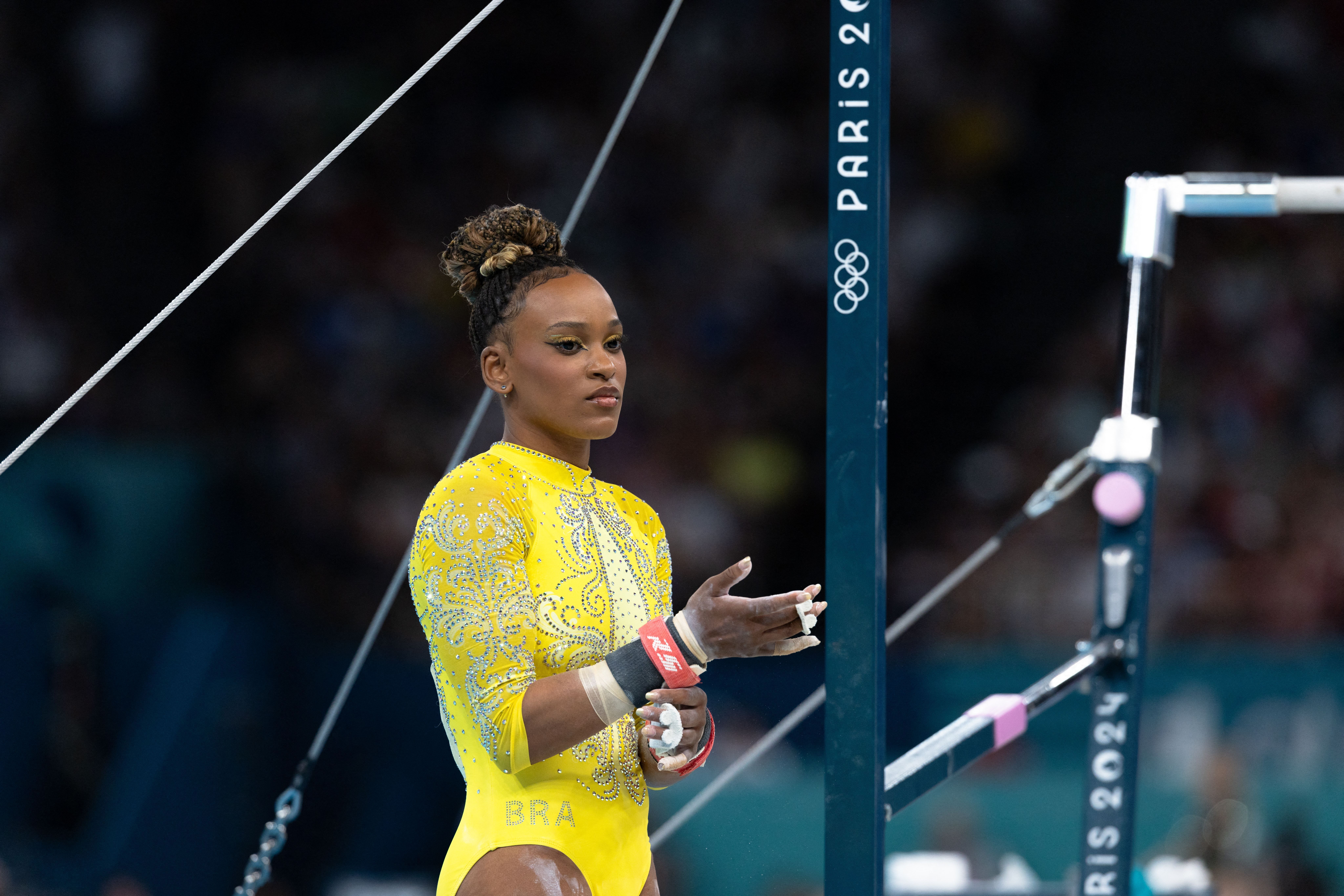 Rebeca Andrade fica em quarto e sai sem medalha na trave em Paris 2024