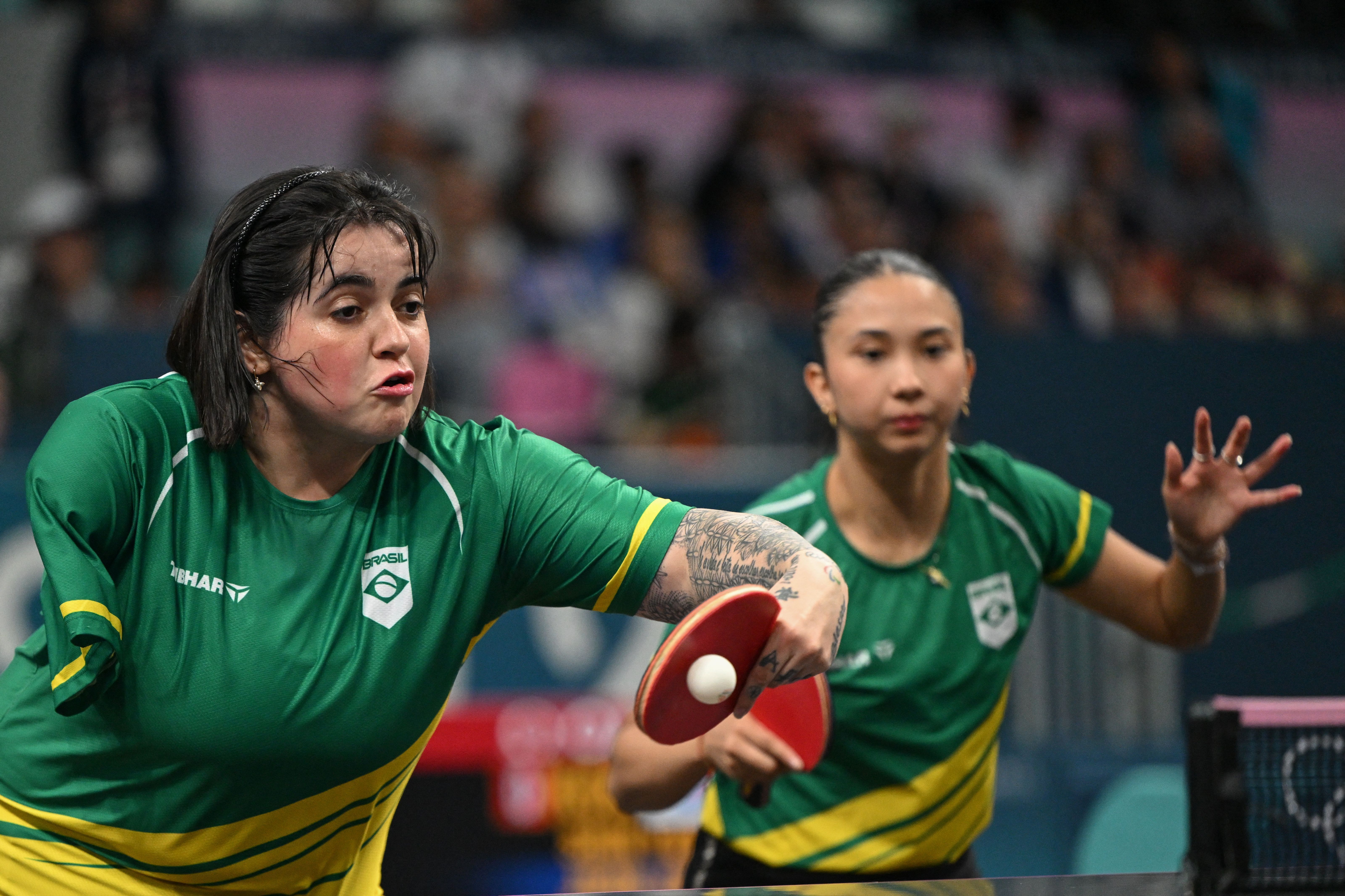 Paris 2024: Brasil perde para Coreia do Sul e cai nas equipes femininas do tênis de mesa