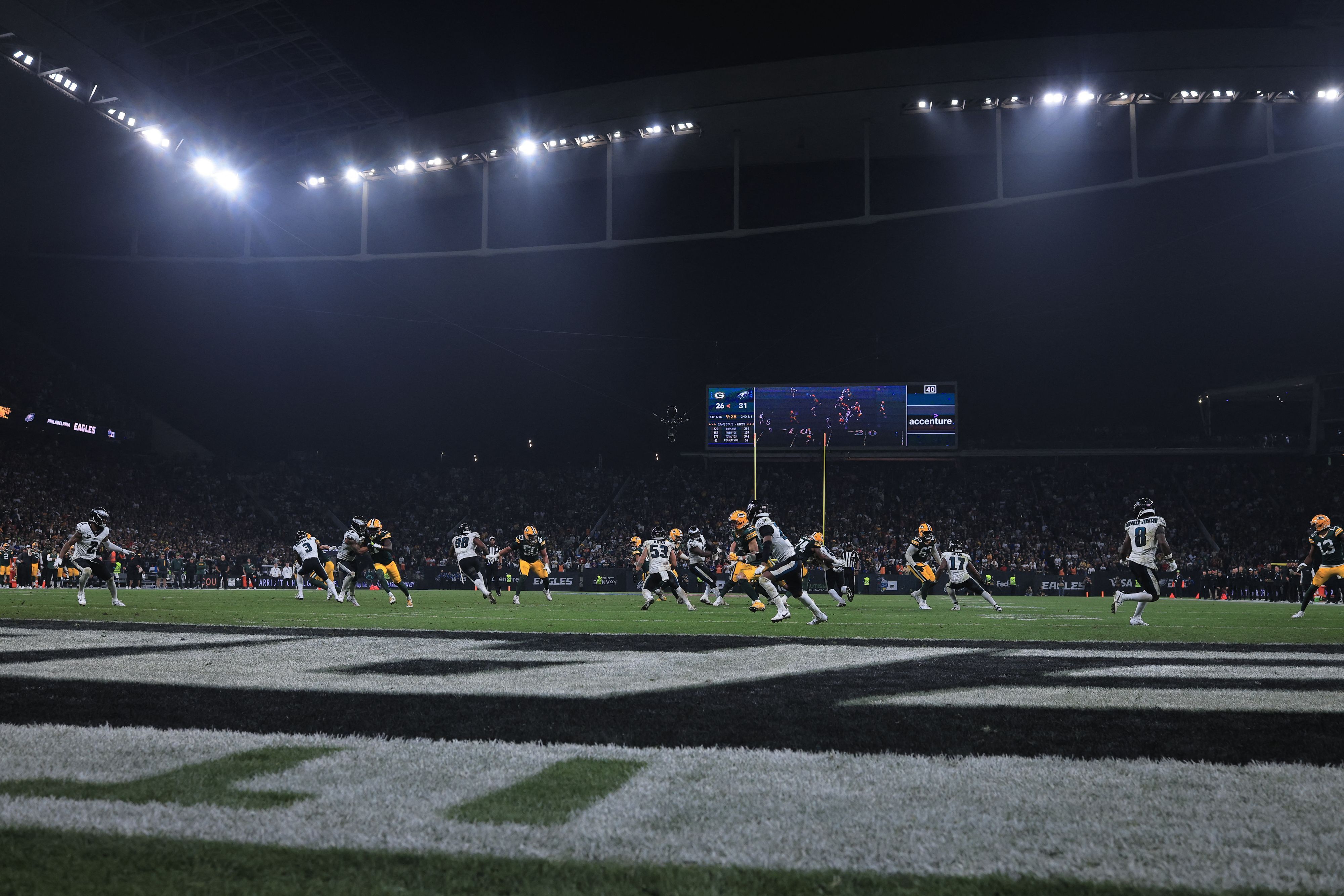 Atletas de Packers e Eagles elogiam recepção no primeiro jogo da NFL na América do Sul