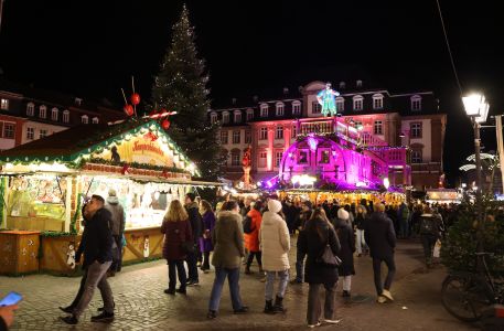 Mercado de Natal em Heidelberg, na Alemanha