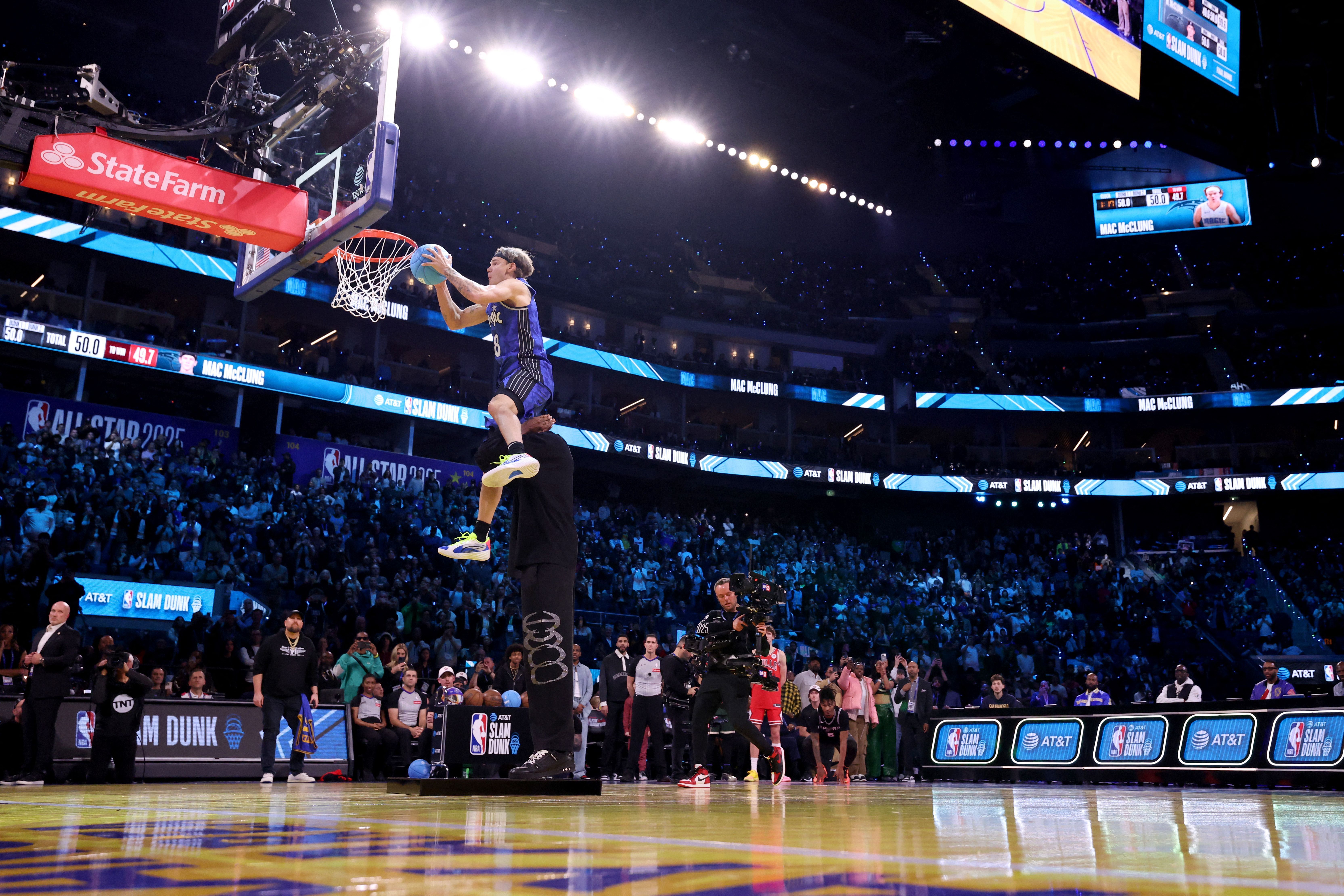 Jogador da G-League supera desafiantes da NBA e conquista o tri de enterradas do All-Star Game