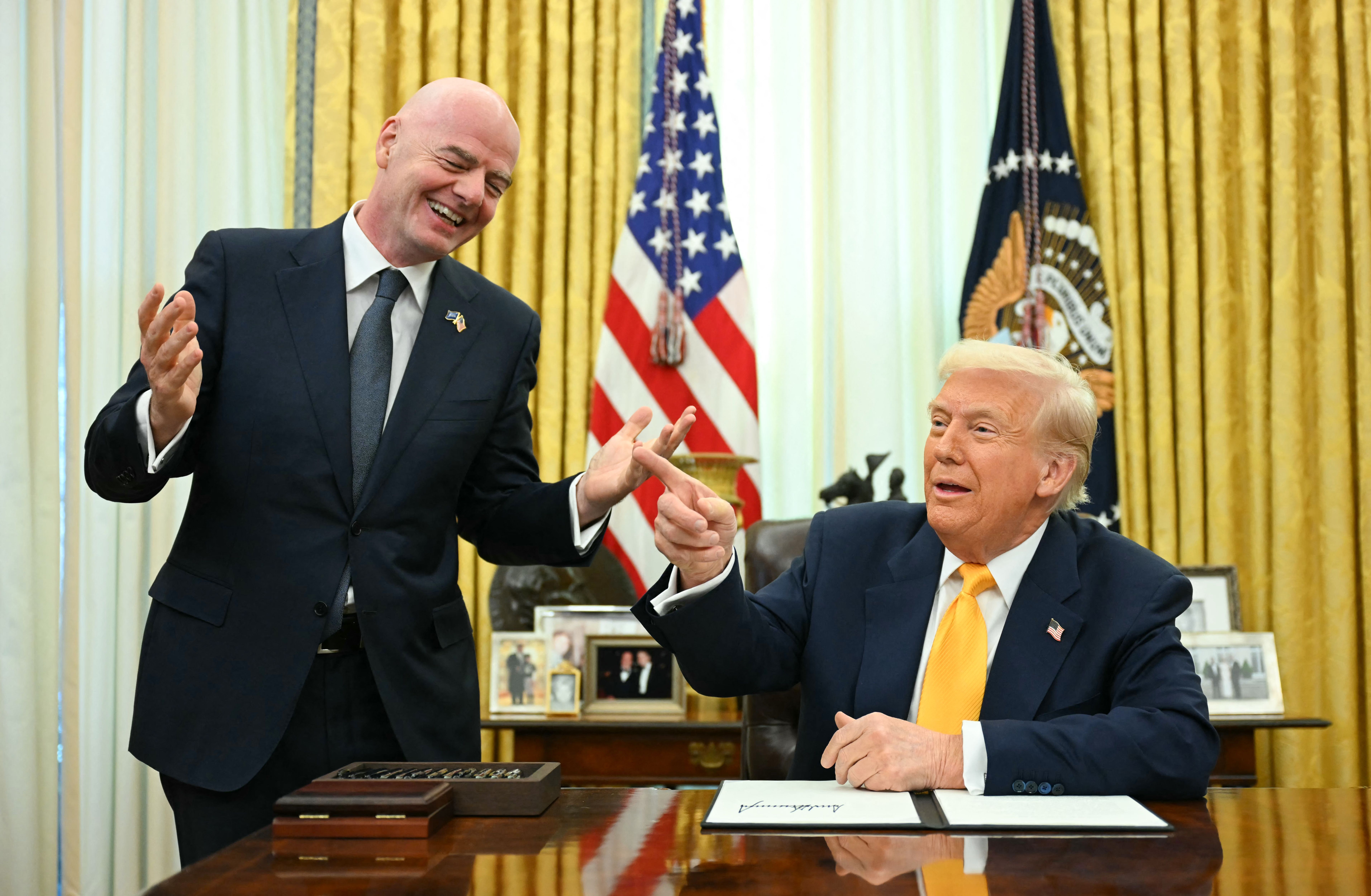 Ao lado de Trump, presidente da Fifa aponta favoritos ao Mundial de Clubes; veja