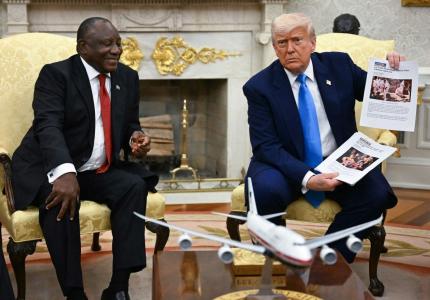 Trump confronta presidente da África do Sul sobre suposto “genocídio branco”