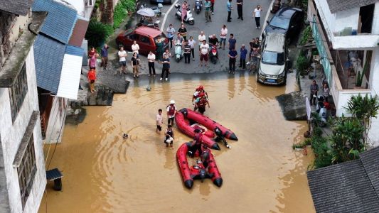 Inundações na China