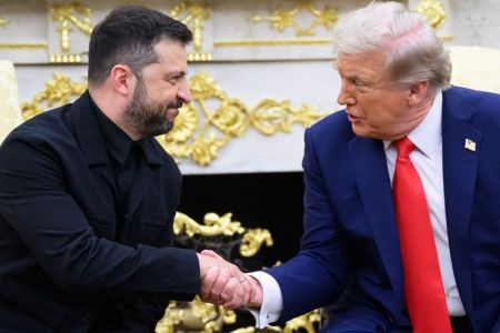 Trump se reúne com Zelensky