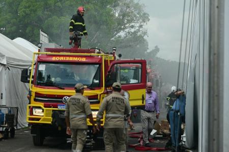 Incêndio na COP mobilizou bombeiros e socorristas
