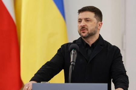 Zelensky foi recentemente acusado pelo presidente Putin por supostos ataques à Rússia