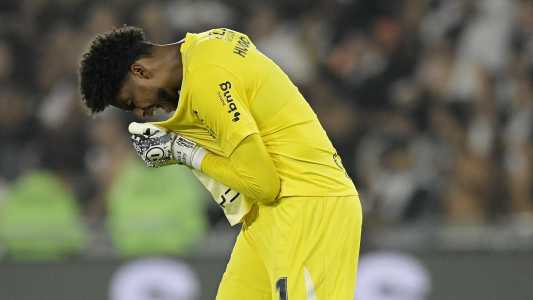 Hugo Souza, goleiro do Corinthians, na final da Copa do Brasil