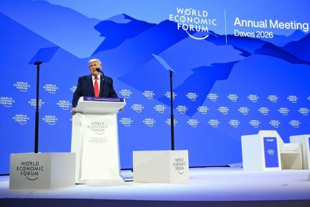 Presidente desembarcou por volta das 10h (horário de Brasília) em Davos
