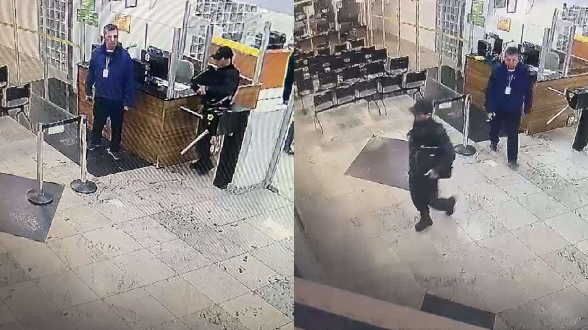 Câmeras flagram preso deixando hospital em BH com uniforme de policial que ele matou; veja vídeo
