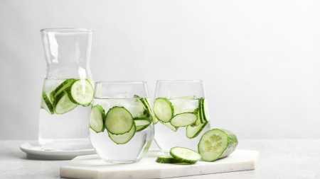 Água com pepino dieta detox