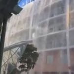 'Cachoeira' de água salgada assusta passageiros de navio em alto mar e vídeo viraliza  