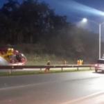 Vídeo: Acidente entre moto e carreta congestiona a BR-040 por mais de 10 quilômetros