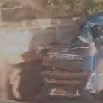 Batida traseira entre duas carretas interdita importante avenida de BH