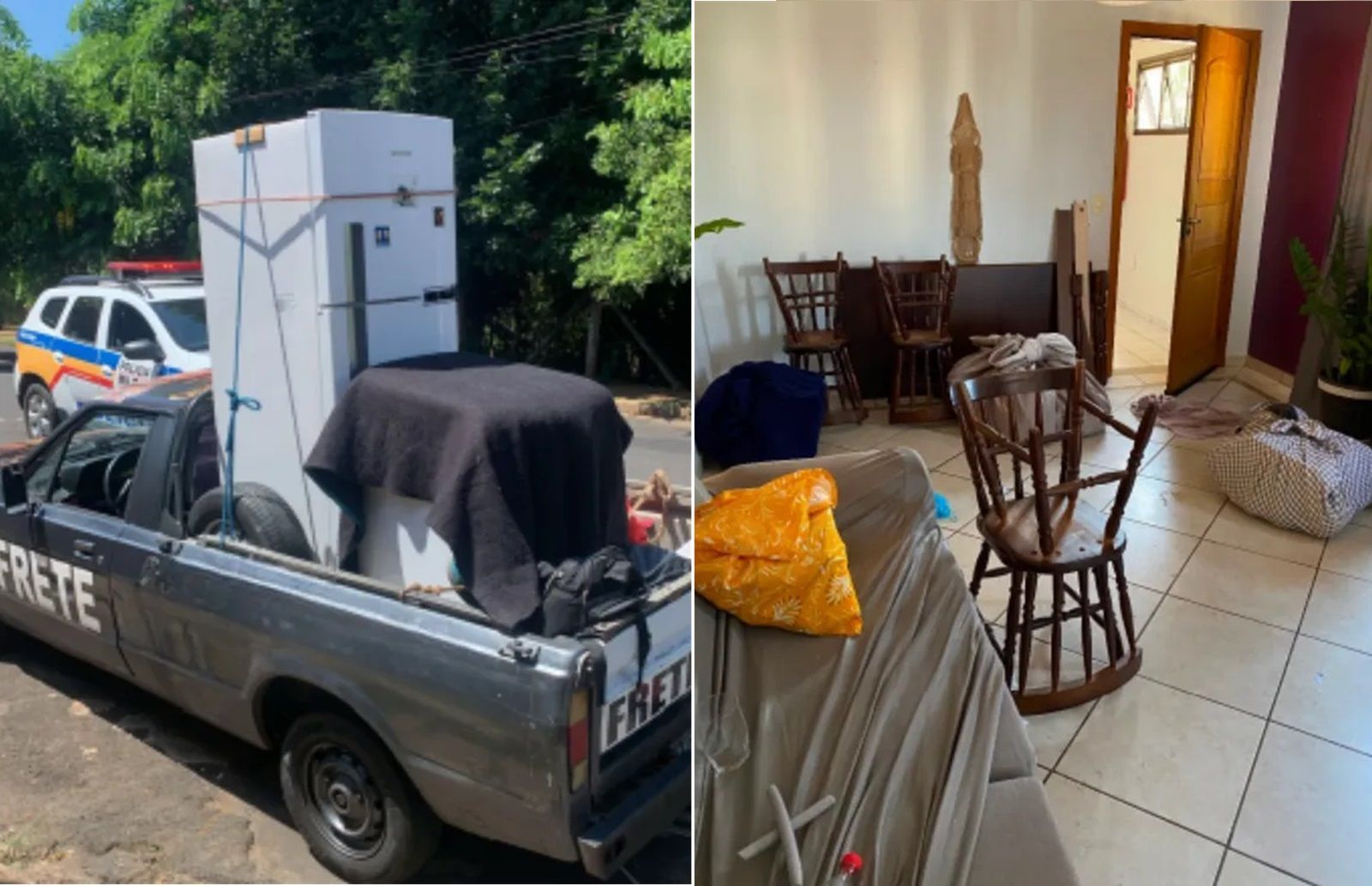 PM prende quatro suspeitos de furtar móveis de apartamento alugado no Airbnb em MG