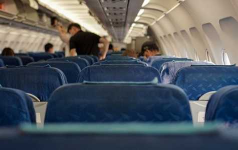 Imagem interna de avião