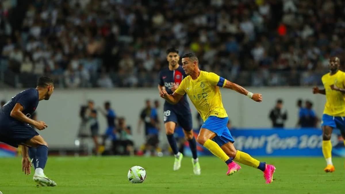 Com Neymar no banco, PSG empata com Al-Nassr, de CR7, em amistoso