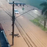 Chuva intensa causa alagamento, estragos e desalojamento de moradores em Ubá, MG