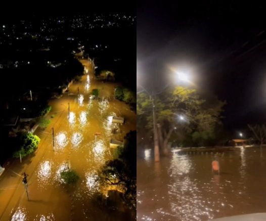 Águas do Guaíba voltam a alagar bairros de Porto Alegre (RS)