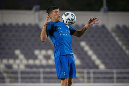 Mateo Sanabria durante treino do Al Ain