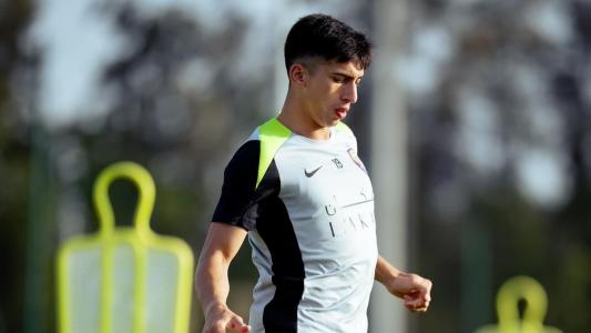 Mateo Sanabria durante treino do Al Ain-EAU