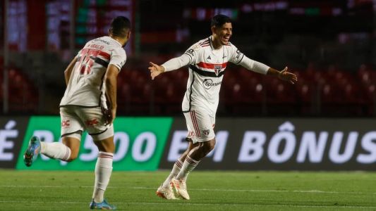 Alan Franco faz primeiro gol pelo São Paulo no Morumbi: 'Que saiam muito mais'