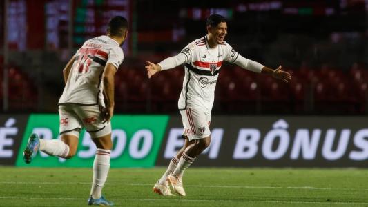 Alan Franco faz primeiro gol pelo São Paulo no Morumbi: 'Que saiam muito mais'