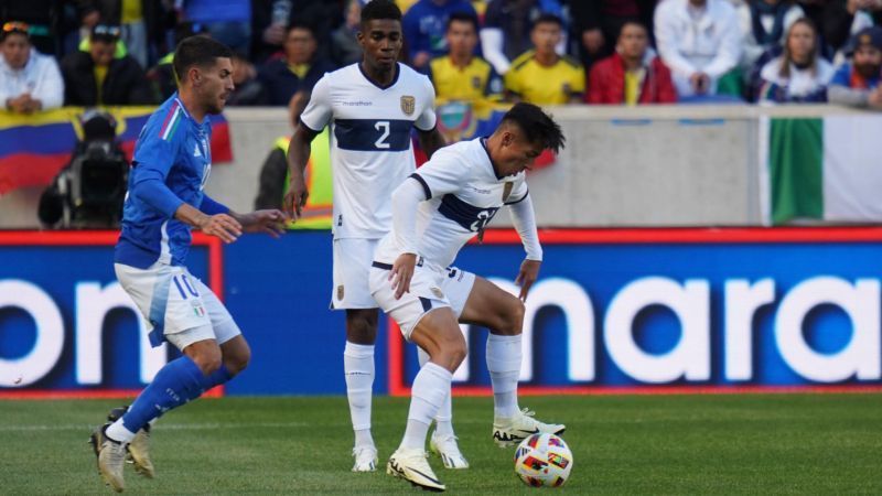 Alan Franco, do Atlético, é titular em derrota do Equador para a Itália