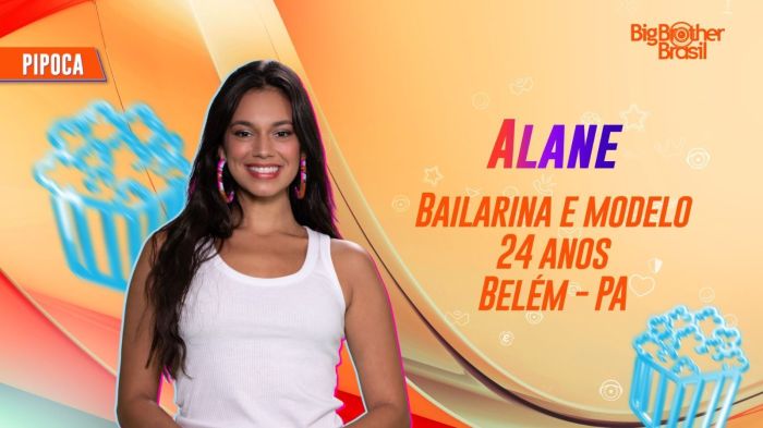 Alane é do grupo Pipoca do BBB 24