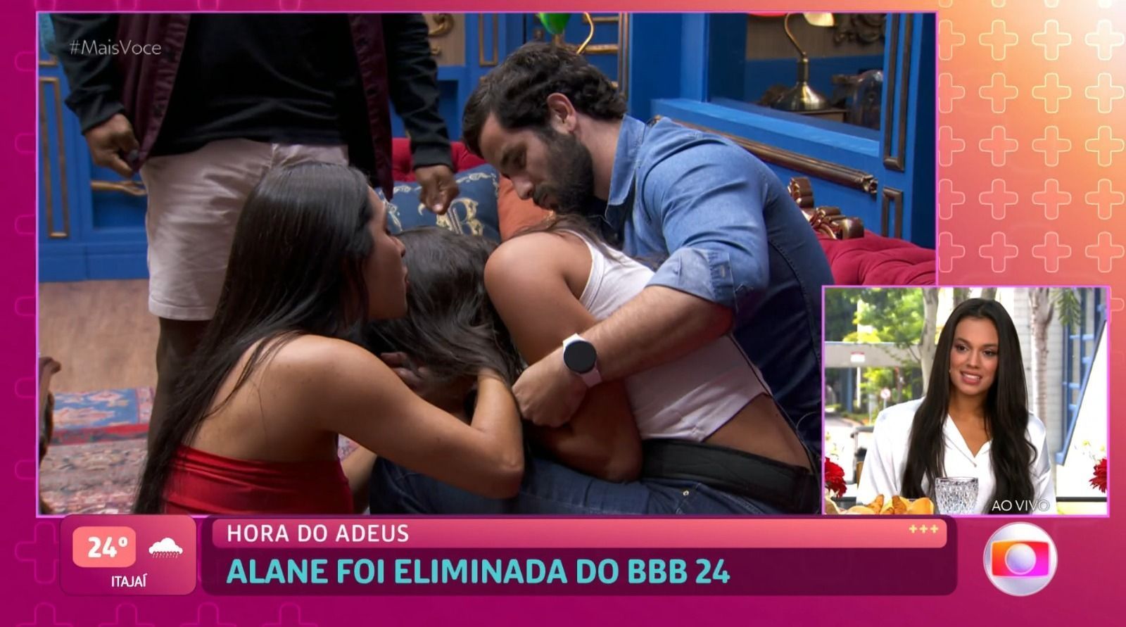 Alane se constrange ao rever reação à eliminação do BBB 24 com Ana Maria Braga