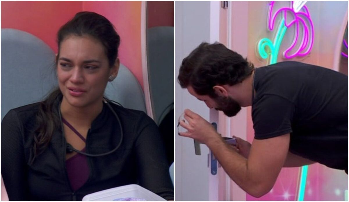 Alane se fecha no reservado, leva atenção da produção e recebe apoio de Davi no BBB 24