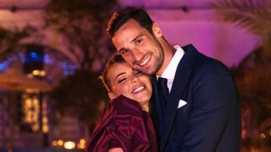 Alba Silva e Sergio Rico antes do acidente