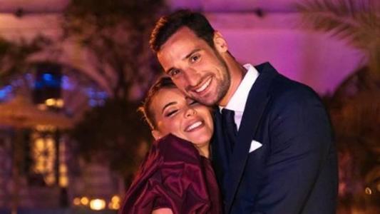 Alba Silva e Sergio Rico antes do acidente