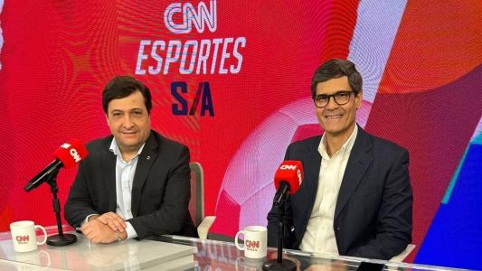 Alberto Guerra, presidente do Grêmio, e Márcio Pinto Ramos, CEO do clube