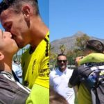 Em comemoração de título, goleiro beija namorado e assume relacionamento