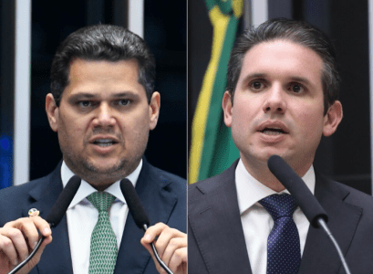 Davi Alcolumbre (presidente do Senado) e Hugo Motta (presidente da Câmara)