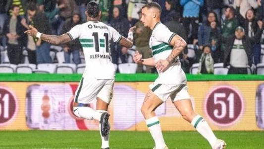 Alef Manga marcou gol de empate do Coritiba contra o América