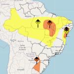 Previsão do tempo: 16 estados, incluindo MG, estão em alerta para chuvas fortes