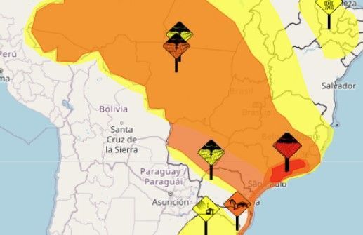 Chuva: Minas tem quatro alertas do Inmet ao mesmo tempo; veja regiões