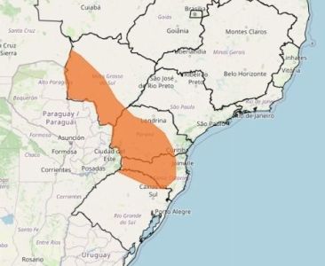 Sul do Brasil tem alerta laranja de acumulado de chuvas