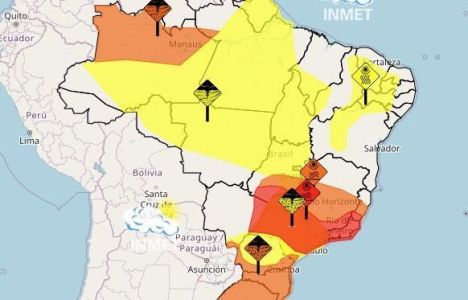 Confira os alertas no mapa