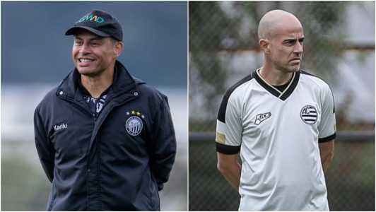 Alex de Souza e Rui Duarte, técnicos de Operário-PR e Athletic, respectivamente
