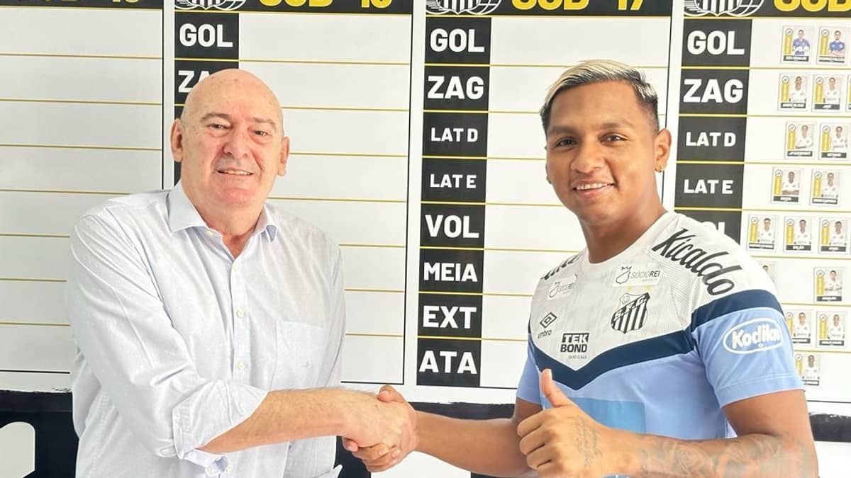 Santos anuncia a contratação de Alfredo Morelos