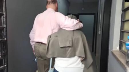Alicia chegou à delegacia na tarde desta quinta-feira (19) para prestar depoimento