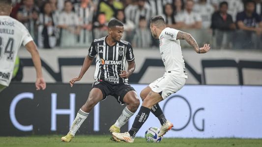 Alisson Santana em ação pela primeira vez no Atlético