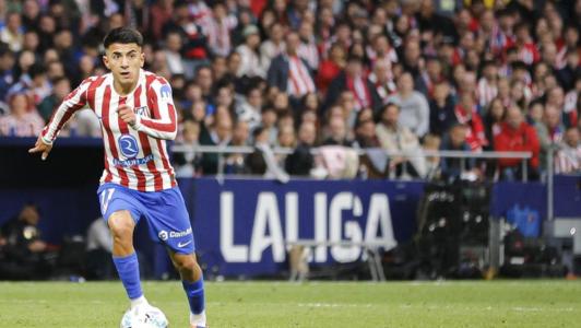Almada em ação pelo Atlético de Madrid
