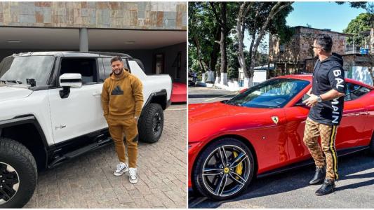 Aloísio e Hulk têm os carros mais caros