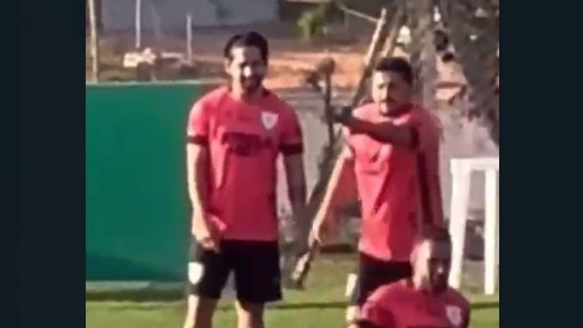 Aloísio, do América, leva arma de brinquedo ao treino para fugir de 'trote'; veja